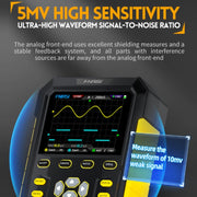 FNIRSI 2 In 1 Small Handheld Fluorescence Digital Dual-Channel Oscilloscope, US Plug(Blue)