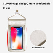 TPU Transparent Touch Screen Phone 30m Water-resistant Bag Outdoor Rafting Phone Case(Champagne)