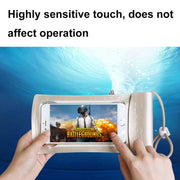 TPU Transparent Touch Screen Phone 30m Water-resistant Bag Outdoor Rafting Phone Case(Champagne)
