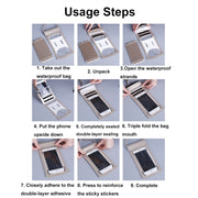 TPU Transparent Touch Screen Phone 30m Water-resistant Bag Outdoor Rafting Phone Case(Silver)