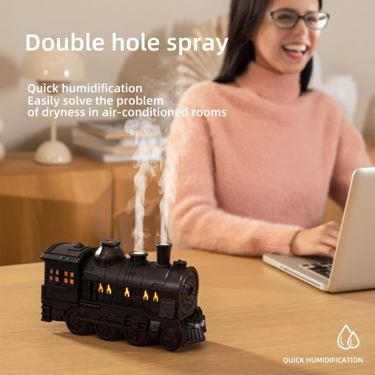 300ml Small Train Essential Oil Diffuser Humidifier With Remote Control US Plug - free shipping - PMC TechLife - Order now!