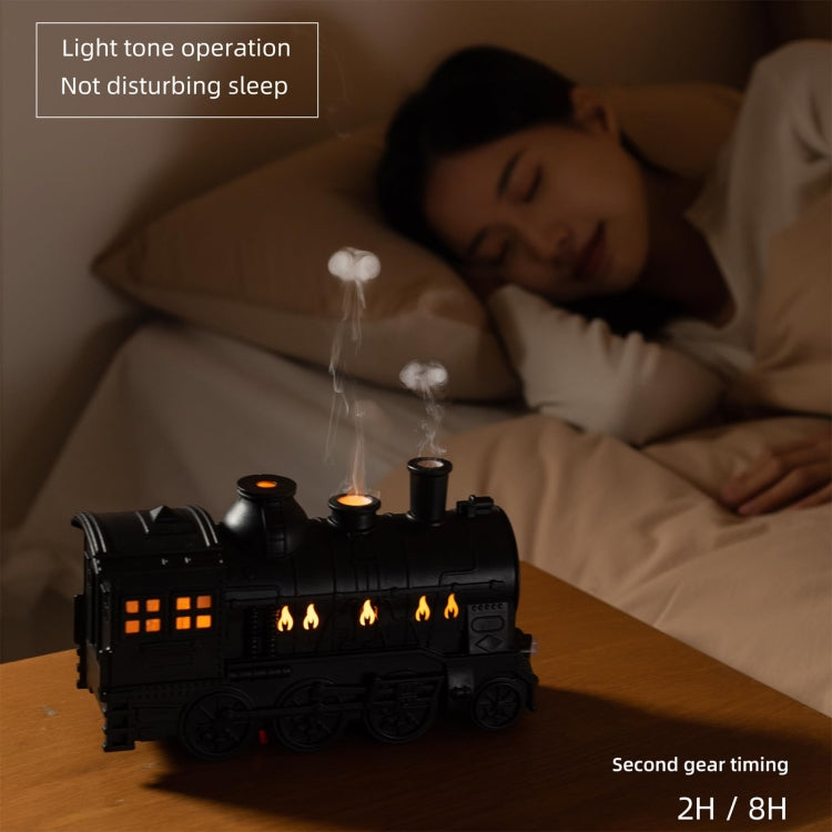 300ml Small Train Essential Oil Diffuser Humidifier With Remote Control UK Plug