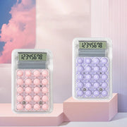 Small Silent Simple Calculator Mini Candy Dormitory Student Office Exam Tool(Green)