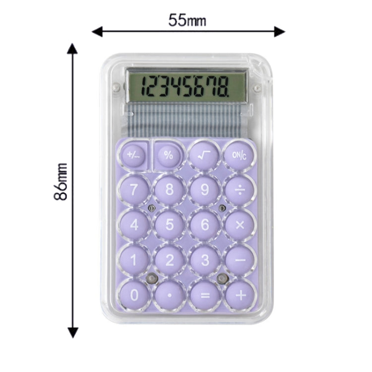 Small Silent Simple Calculator Mini Candy Dormitory Student Office Exam Tool(Green)