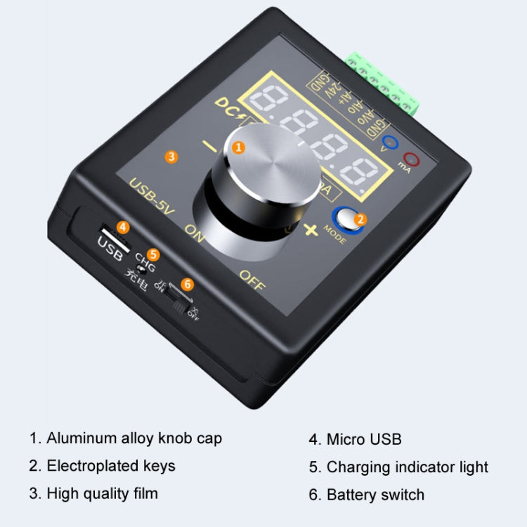 FNIRSI 0-12V/0-4-24mA Handheld Positive Negative Voltage Current Signal Generator(Without Battery) - Current & Voltage Tester by FNIRSI | Online Shopping South Africa | PMC Jewellery | Buy Now Pay Later Mobicred