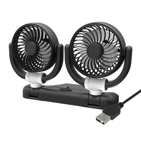 SUITU Car Foldable Cooling Fan Automobile Summer Temperature Reduction Fan, Model: Dual 5V USB Energized - free shipping - PMC Jewellery - Order now!