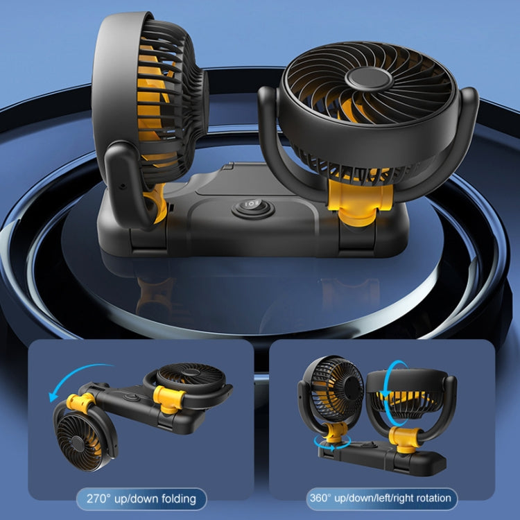 SUITU Car Foldable Cooling Fan Automobile Summer Temperature Reduction Fan, Model: Dual 5V USB Energized - free shipping - PMC TechLife - Order now!