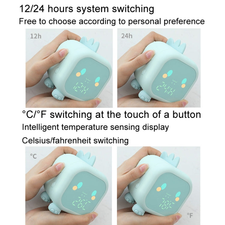 Dinosaur Kids Alarm Clock Electronic Clock Multifunctional Chime Small Alarm Clock(Green) - Alarm Clocks by PMc TechLife | Online Shopping South Africa | PMc TechLife | Buy Now Pay Later Mobicred