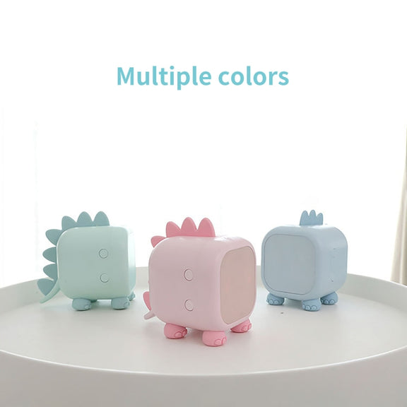 Dinosaur Kids Alarm Clock Electronic Clock Multifunctional Chime Small Alarm Clock(Green)