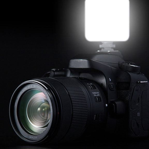 W64 64LEDs Video Conferencing Mobile Laptop Live Fill Light Photography Pocket Lamp, Spec: Clip+Tripod Set