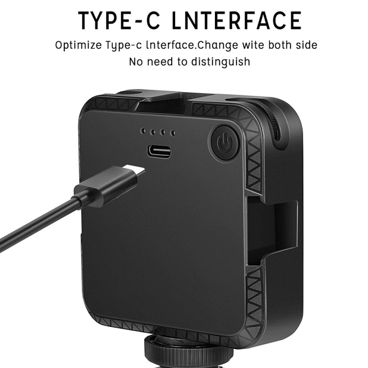 W64 64LEDs Video Conferencing Mobile Laptop Live Fill Light Photography Pocket Lamp, Spec: Clip+Tripod Set