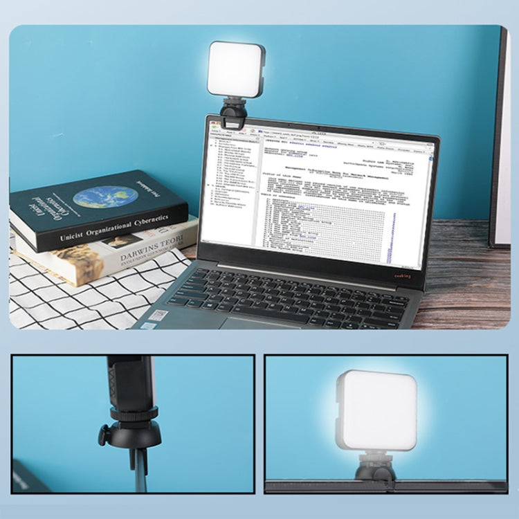 W64 64LEDs Video Conferencing Mobile Laptop Live Fill Light Photography Pocket Lamp, Spec: Clip+Tripod Set - Selfie Light by PMC TechLife | Online Shopping South Africa | PMC TechLife | Buy Now Pay Later Mobicred