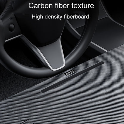 For Tesla Model Y/3 SUITU Car Center Folding Small Table Board Camping Dining Plate(Black Brown) - free shipping - PMC Jewellery - Order now!