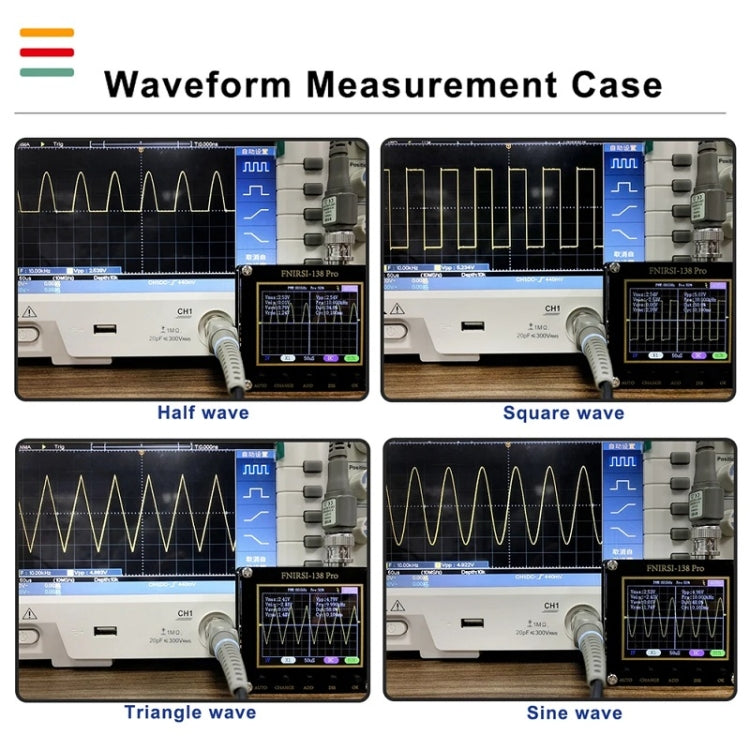 FNIRSI Handheld Small Teaching Maintenance Digital Oscilloscope, Specification: Standard Without Battery