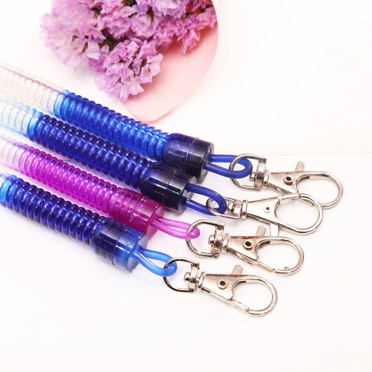 5pcs Spring Key Rope Plastic Keychain Environmentally Friendly Elastic Chain(Colorful Random Delivery) - free shipping - PMC TechLife - Order now!