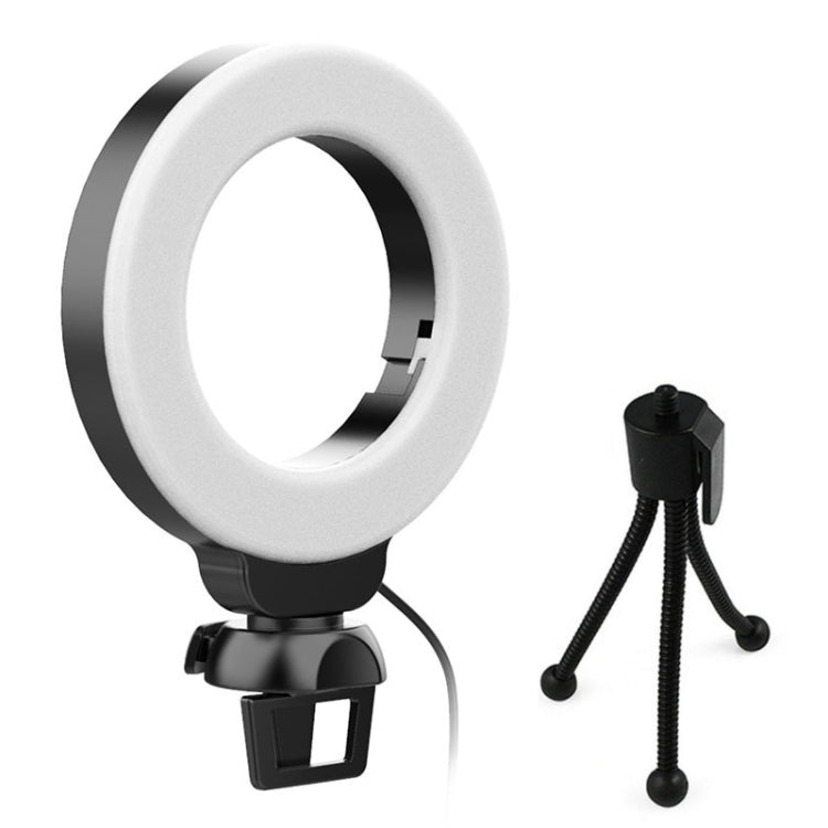 YRing48 4-Inch 48LEDs Laptop Camera Video Conference Live Beauty Ring Fill Light, Spec: Clip with Tripod - Selfie Light by PMC TechLife | Online Shopping South Africa | PMC TechLife | Buy Now Pay Later Mobicred