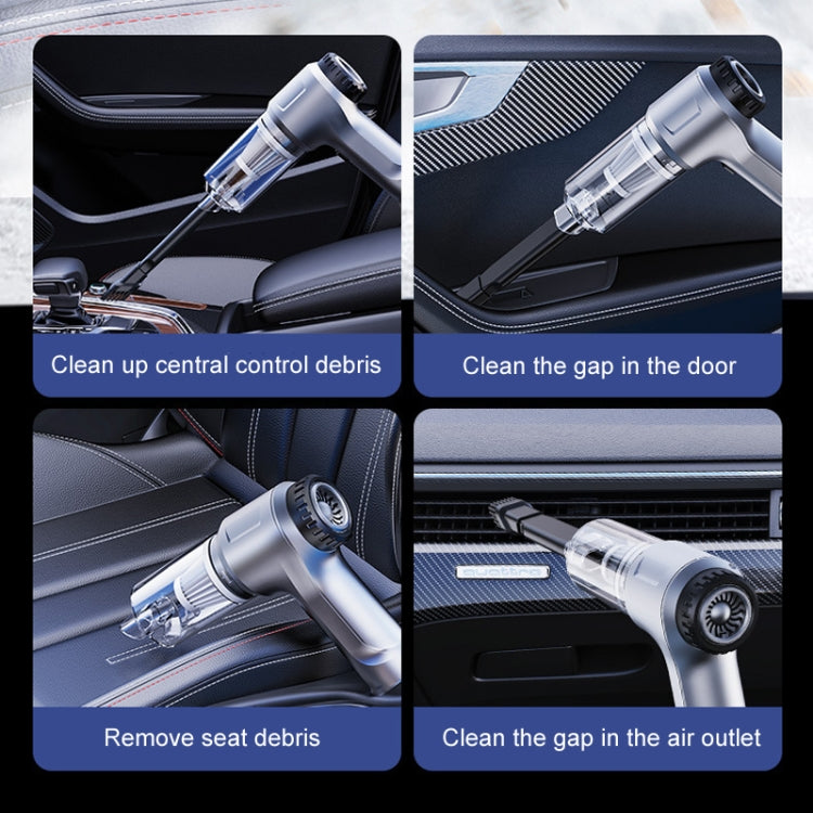 SUITU ST-6651 Automotive Charging Dust Removal Blower Car Brushless Vacuum Cleaner(Silver And Gray) - free shipping - PMC TechLife - Order now!