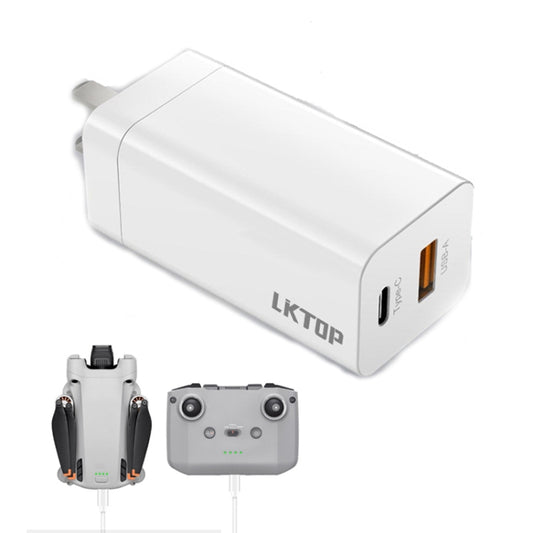 For DJI Mavic Series LKTOP 65W GaN Charger AC Adapter with USB-C and USB-A Port US Plug - free shipping - PMC Jewellery - Order now!