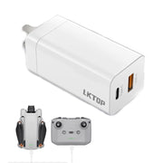 For DJI Mavic Series LKTOP 65W GaN Charger AC Adapter with USB-C and USB-A Port US Plug
