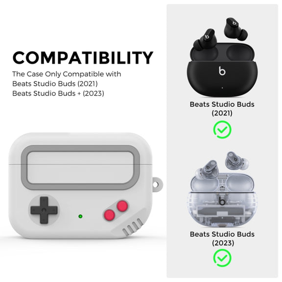 For Beats Studio Buds 2021&2023 AhaStyle JY13 Split Cartoon Earphone Protective Case(Black)