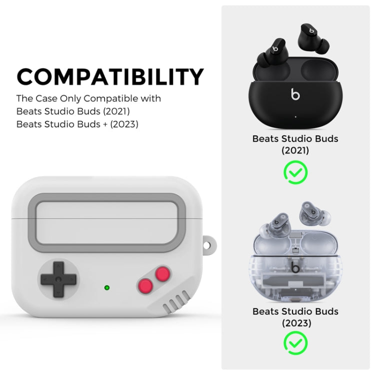 For Beats Studio Buds 2021&2023 AhaStyle JY13 Split Cartoon Earphone Protective Case(Black)