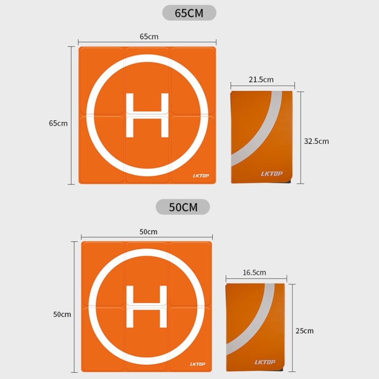 LKTOP 65cm Drone Universal Landing Pad Double-sided Waterproof Foldable RC Aircraft Launch Mat - free shipping - PMC TechLife - Order now!