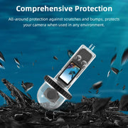 For DJI Osmo Pocket 3 BRDRC 40m Depth Water-resistant Case Diving Housing Cover(Transparent Handle)