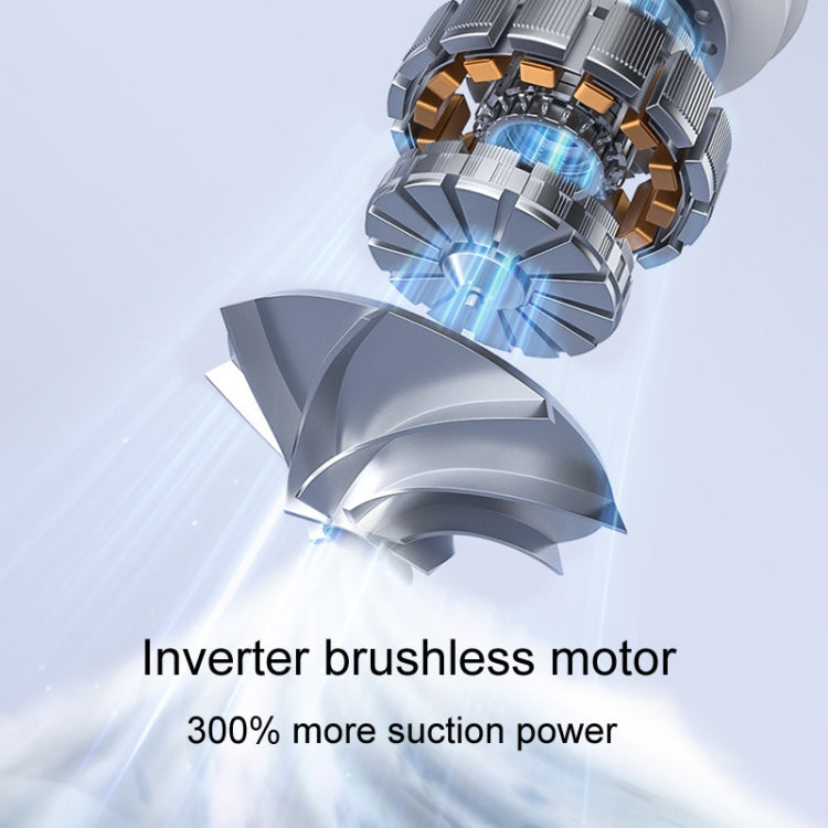 SUITU ST-6676 7pcs /Set Cordless Vehicle Vacuum Cleaner Home And Car Brushless Cylinder Blower(Blue And Gray) - free shipping - PMC TechLife - Order now!