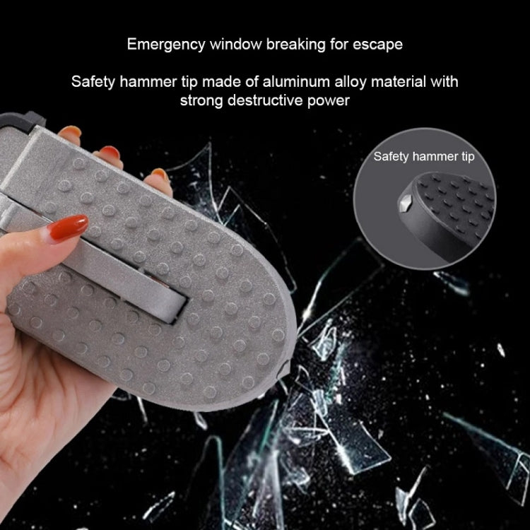Car Hook Door Foldable Foot Pedal with Safety Hammer(Silver) - free shipping - PMC TechLife - Order now!