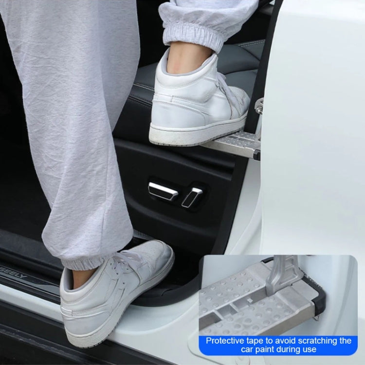 Car Hook Door Foldable Foot Pedal with Safety Hammer(Silver) - free shipping - PMC TechLife - Order now!