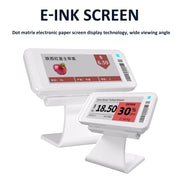 2.9 Inch E-ink Screen Bluetooth Smart Electronic Labels Support Custom Text/Picture/QR Code/Barcode