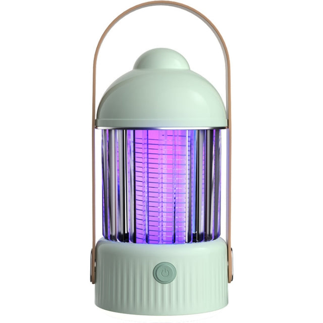 Electric Shock Type Home Night Light Mosquito Killer Outdoor Camping Lamp, Spec: 4000 mAh(Green)