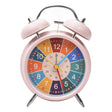 4 inch Early Learning Dual Ring Round Alarm Clock Student Bedside Metal Alarm Bell(Pink) - Novelty Clock by PMc TechLife | Online Shopping South Africa | PMc TechLife | Buy Now Pay Later Mobicred