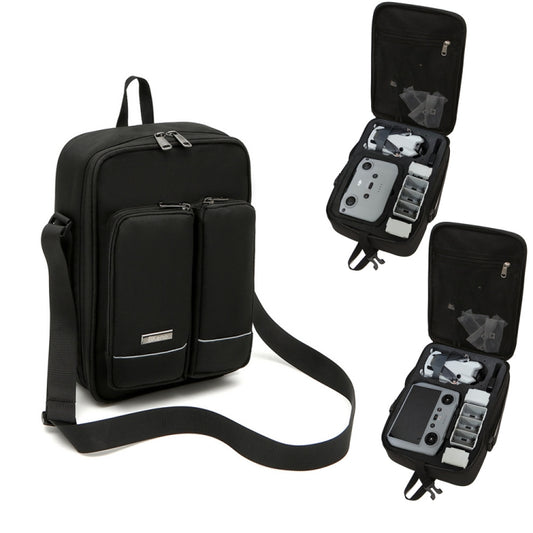 For DJI Mini 4 Pro BKANO Storage Bag Shoulder Bag Messenger Bag Suitcase(Black) - Carry Cases & Bags by BKANO | Online Shopping South Africa | PMC Jewellery | Buy Now Pay Later Mobicred