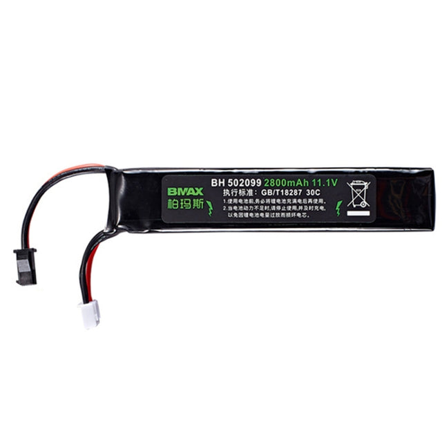 BMAX 11.1V High Rate 30C Discharge Water Marble Rifle Rechargeable Li-Ion Battery, Plug: SM
