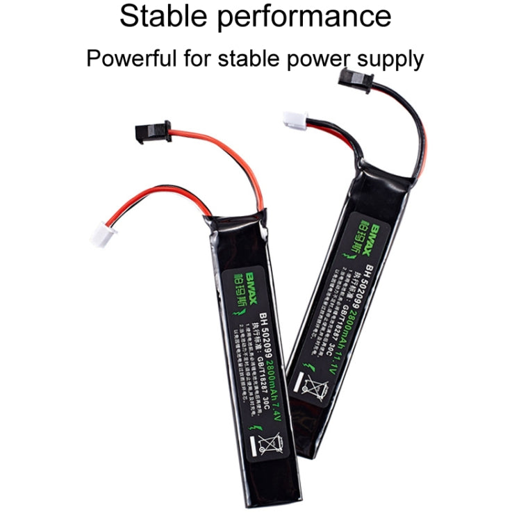 BMAX 11.1V High Rate 30C Discharge Water Marble Rifle Rechargeable Li-Ion Battery, Plug: Green Shell Small Tamiya - Li-ion Batteries by PMC TechLife | Online Shopping South Africa | PMC TechLife | Buy Now Pay Later Mobicred
