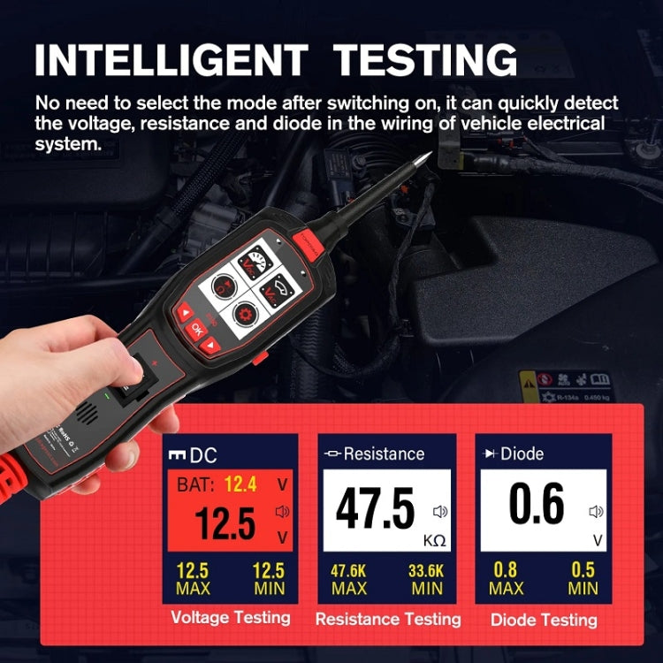 JDiag 6-30V Electrical Detector Fuel Injector Signal Detection Vehicle System Diagnosis(P150) - free shipping - PMC TechLife - Order now!