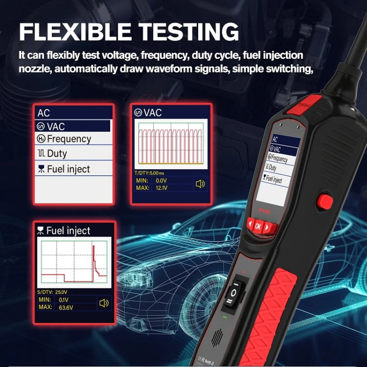 JDiag 6-30V Electrical Detector Fuel Injector Signal Detection Vehicle System Diagnosis(P150) - free shipping - PMC Jewellery - Order now!