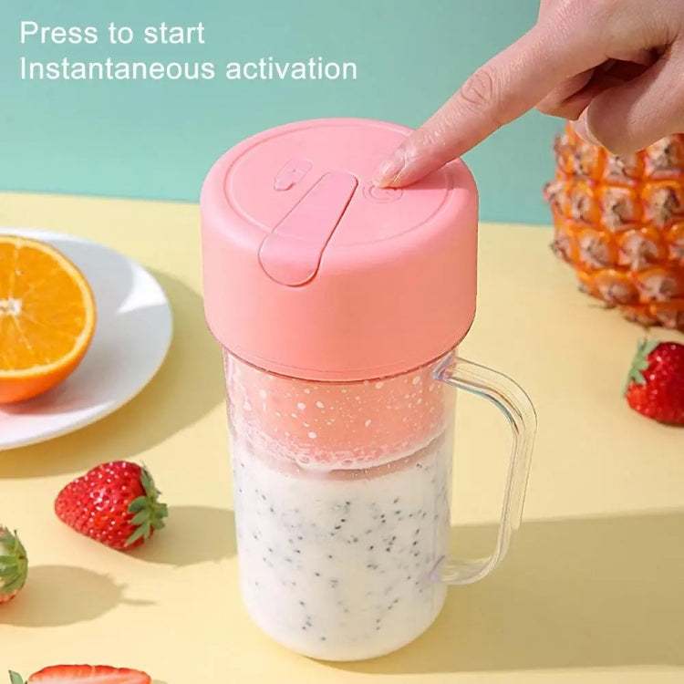 420ml 6 Blades Straw Juice Cup USB Charging Portable Fruit Juicer Smoothie Maker(Green) - free shipping - PMC TechLife - Order now!