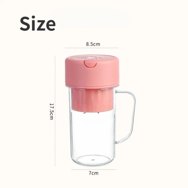420ml 6 Blades Straw Juice Cup USB Charging Portable Fruit Juicer Smoothie Maker(Green) - free shipping - PMC TechLife - Order now!