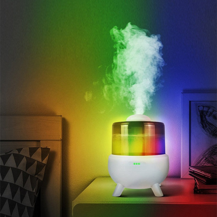 FS102 2L Ultrasonic Aromatherapy Colorful Night Light Desktop Humidifier, Spec: EU Plug(White) - free shipping - PMC TechLife - Order now!