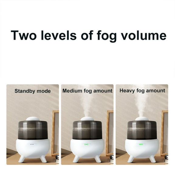 FS102 2L Ultrasonic Aromatherapy Colorful Night Light Desktop Humidifier, Spec: EU Plug(White)