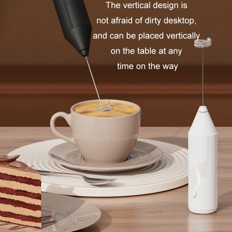Mini Electric Handheld Milk Frother Cream Stirrer(Black) - Stirrer & Squeezer by PMC TechLife | Online Shopping South Africa | PMC TechLife | Buy Now Pay Later Mobicred