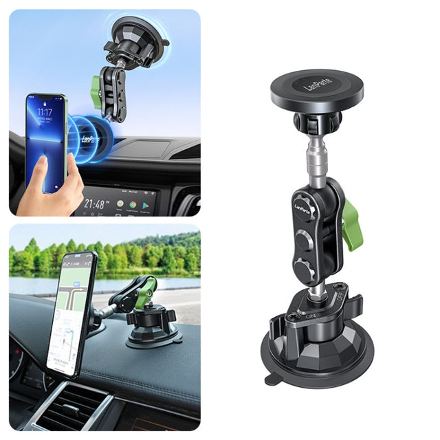 Lanparte Magnetic Car Phone Holder Adjustable Suction Cup Navigation Stand RBA-M01