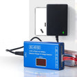 Li-Ion Battery LED Digital Display Balance Charging Case With Power Supply, US Plug(Blue) - Charger & Converter by PMC TechLife | Online Shopping South Africa | PMC TechLife | Buy Now Pay Later Mobicred