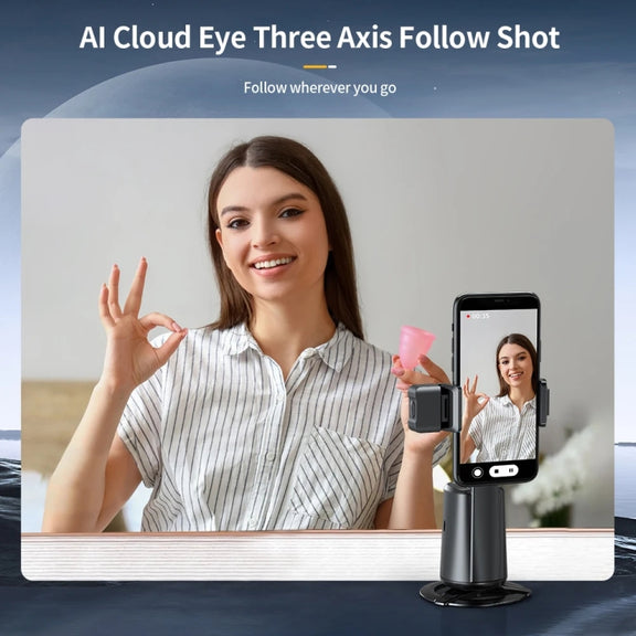 Pixel A200  Auto Tracking Gimbal Stabilizer 360 Degree Rotation Selfie Stick With Fill Light Set 2