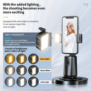 Pixel A200  Auto Tracking Gimbal Stabilizer 360 Degree Rotation Selfie Stick With Fill Light Set 2