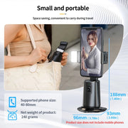 Pixel A200  Auto Tracking Gimbal Stabilizer 360 Degree Rotation Selfie Stick With Fill Light Set 3