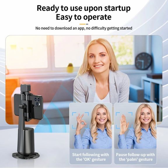 Pixel A200  Auto Tracking Gimbal Stabilizer 360 Degree Rotation Selfie Stick With Fill Light Set 3