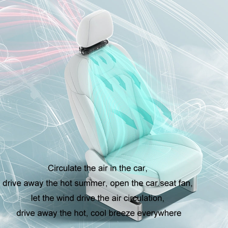 Car Turbine High Wind USB Plug-in Seat Back Fan(CF03 Black) - Heating & Fans by PMC TechLife | Online Shopping South Africa | PMC TechLife | Buy Now Pay Later Mobicred